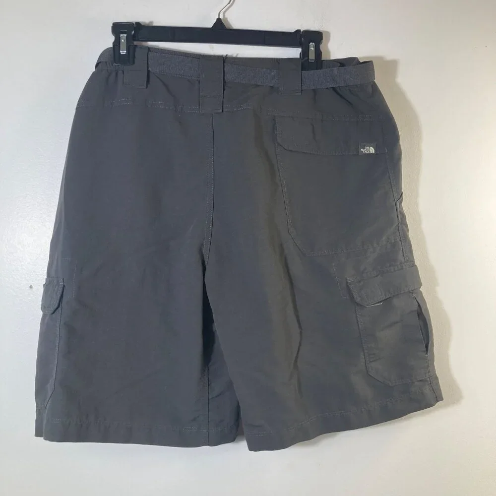 Mens The‎ North Face Belted Nylon Cargo Shorts Gray M